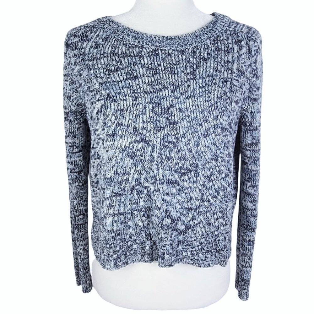 Women's Navy Blue White  Soft & Cozy Sweater